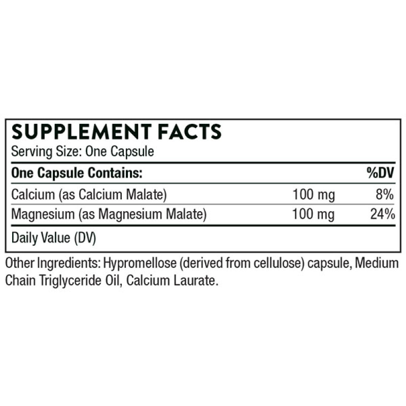 Мультимінеральний комплекс Thorne Research Calcium-Magnesium Malate 240 Caps