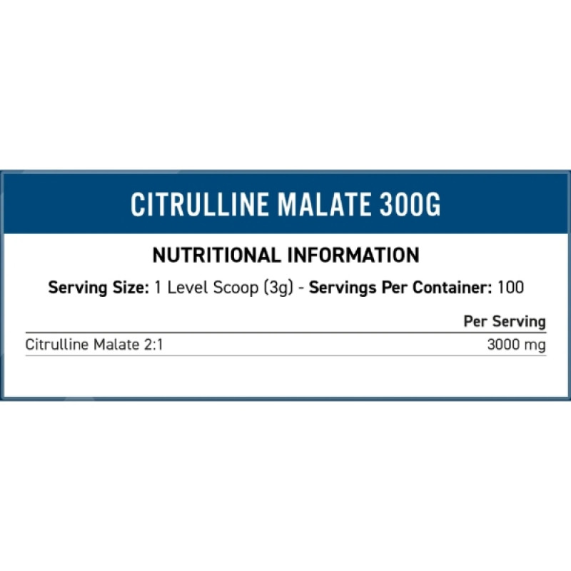 Цитрулін для спорту Applied Nutrition Citrulline Malate 2:1 300 g /100 servings/ Unflavored