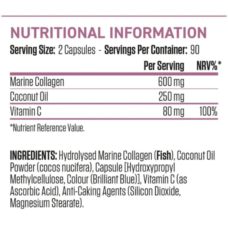 Хондропротектор (для спорту) Applied Nutrition Collagen + Coconut 180 Caps