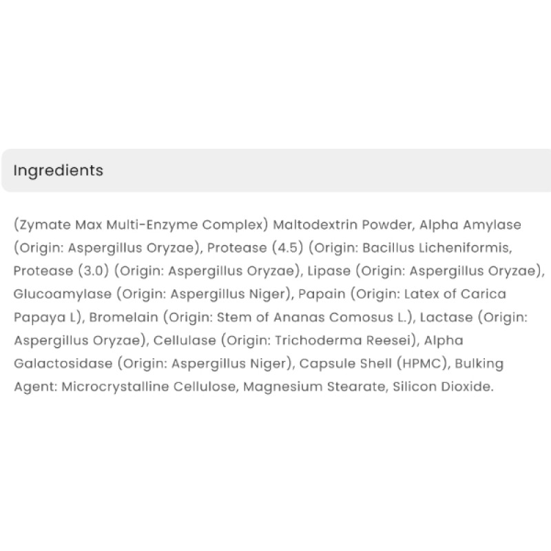 Ензими для спорту Applied Nutrition Digestive Enzyme 60 Caps