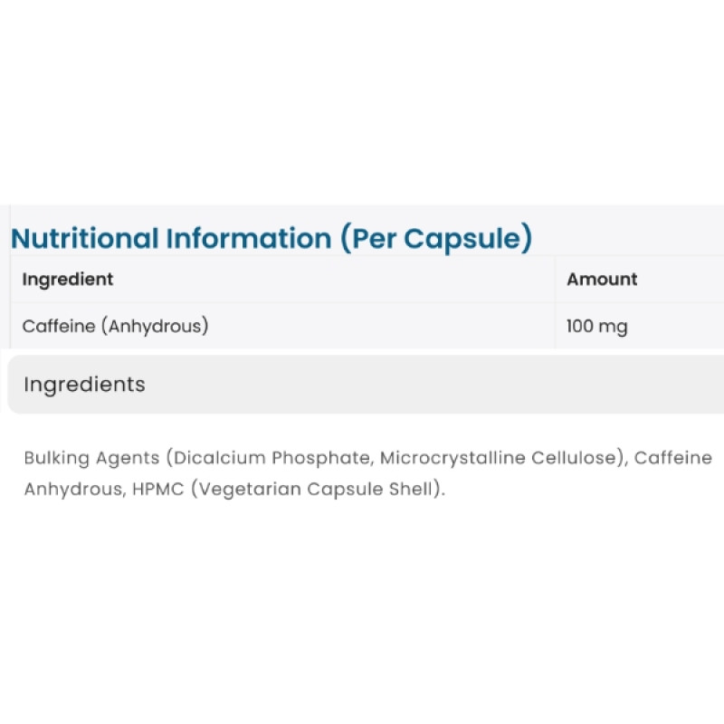 Комплекс до тренування Applied Nutrition Endurance Caffeine 100 mg 90 Caps