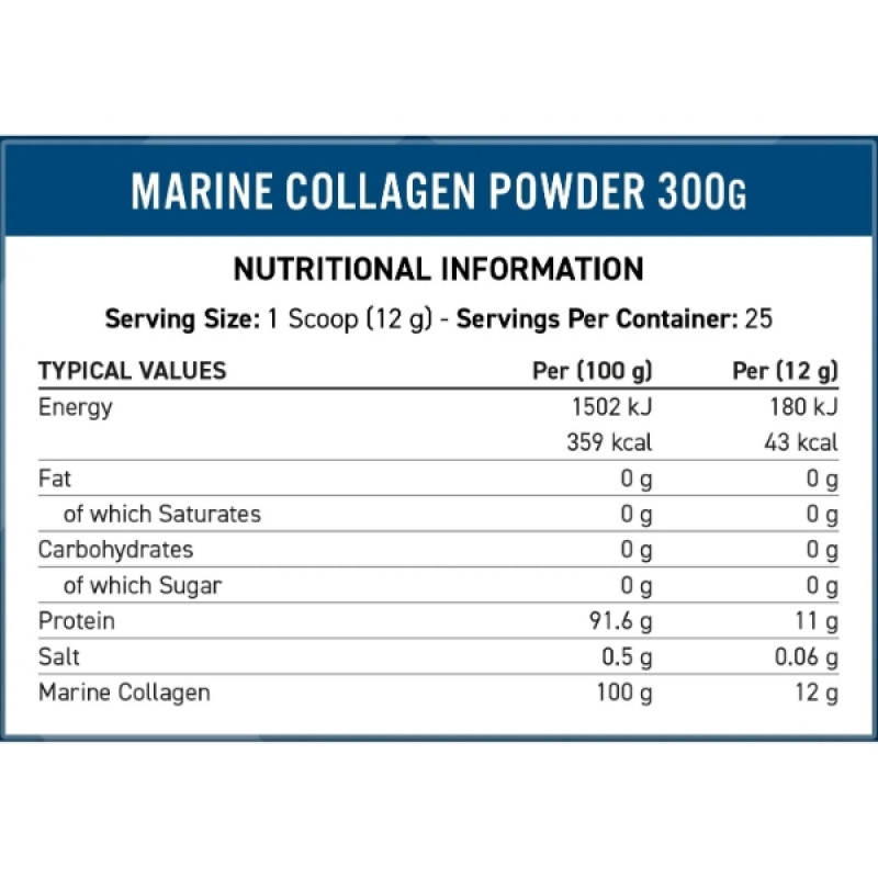 Хондропротектор (для спорту) Applied Nutrition Marine Collagen 300 g /25 servings/ Strawberry Raspberry