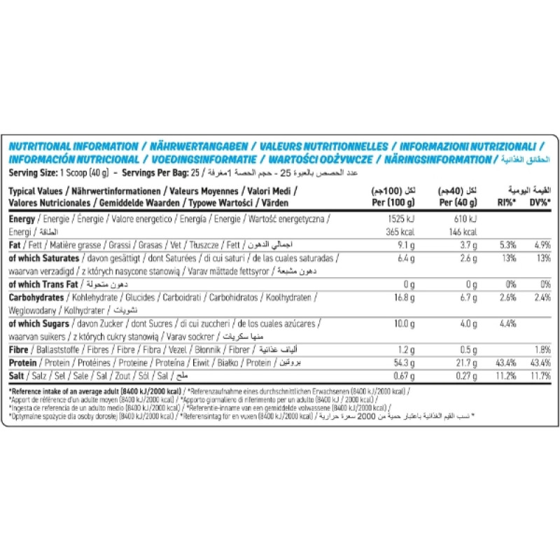 Замінник харчування Applied Nutrition Protein Cookie Dough 1000 g /25 servings/ Toffee Biscuit