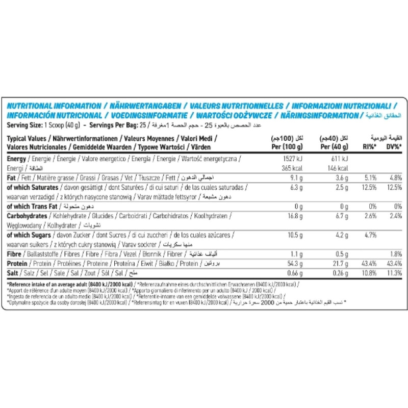 Замінник харчування Applied Nutrition Protein Cookie Dough 1000 g /25 servings/ Salted caramel
