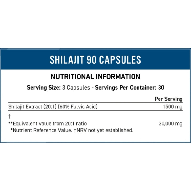 Екстракти для підвищення імунітету Applied Nutrition Shilajit Himalayan Helth 1500 mg 90 Caps