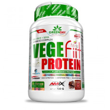 Протеїн Amix Nutrition GreenDay Vege-Fiit Protein 720 g /24 servings/ Double Chocolate