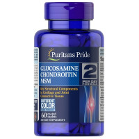 Препарат для суглобів та зв'зок Puritan's Pride Triple Strength Glucosamine, Chondroitin & MSM Joint Soother 60 Caplets