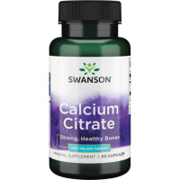 Микроэлемент Кальций Swanson Calcium Citrate 200 mg 60 Caps