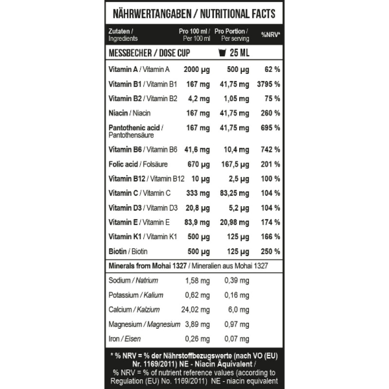 Вітамінно-мінеральний комплекс для спорту MST Nutrition Healthy by MST Multivitamin Liquid 1000 ml /40 servings/ Orange