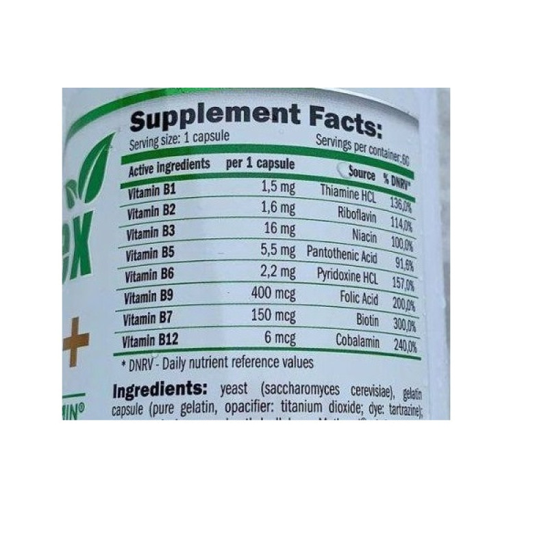 Вітамін B для спорту Amix Nutrition GreenDay B-Complex Life+ 60 Caps