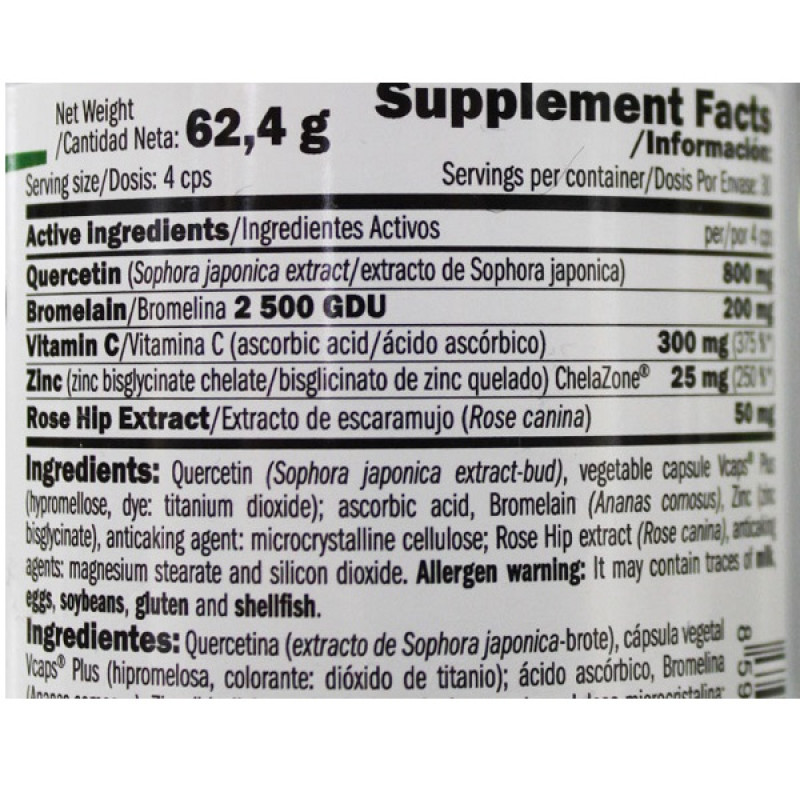 Кверцетин Amix Nutrition GreenDay ProVegan Quercetin with Bromelain Plus 120 Veg Caps
