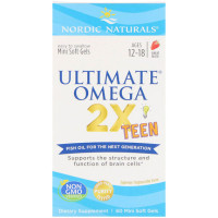 Омега 3 Nordic Naturals Ultimate Omega 2X Teen 60 Mini Soft Gels Strawberry NOR-06110