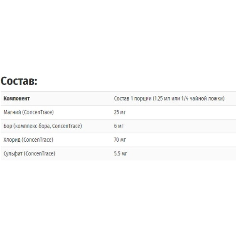Микроэлемент Бор Trace Minerals Liquid Ionic Boron - 6 mg per serving 2 oz 59 ml TMR-00014