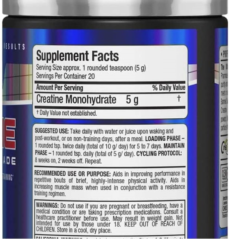 Креатин моногідрат AllMax Nutrition Creatine Pharmaceutical Grade 100 g /20 servings/ Unflavored