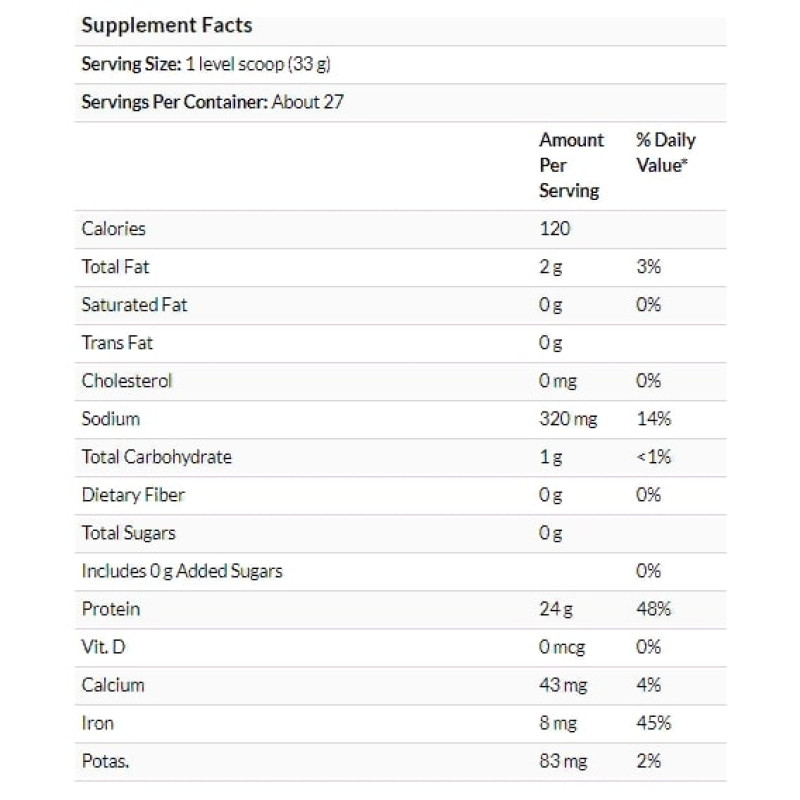 Протеїн NOW Foods Pea Protein 907 g /27 servings/ Unflavored
