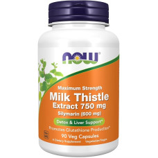 Розторопша NOW Foods Milk Thistle Extract 750 mg 90 Veg Caps