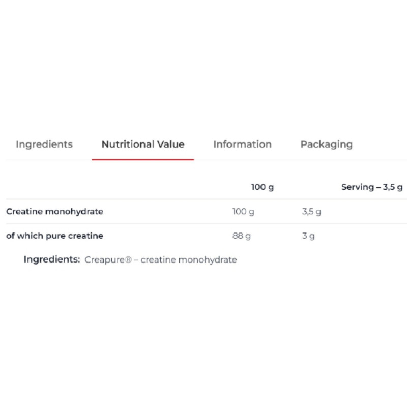 Креатин моногідрат Nutrend Creatine Monohydrate Creapure 500 g /20 servings/
