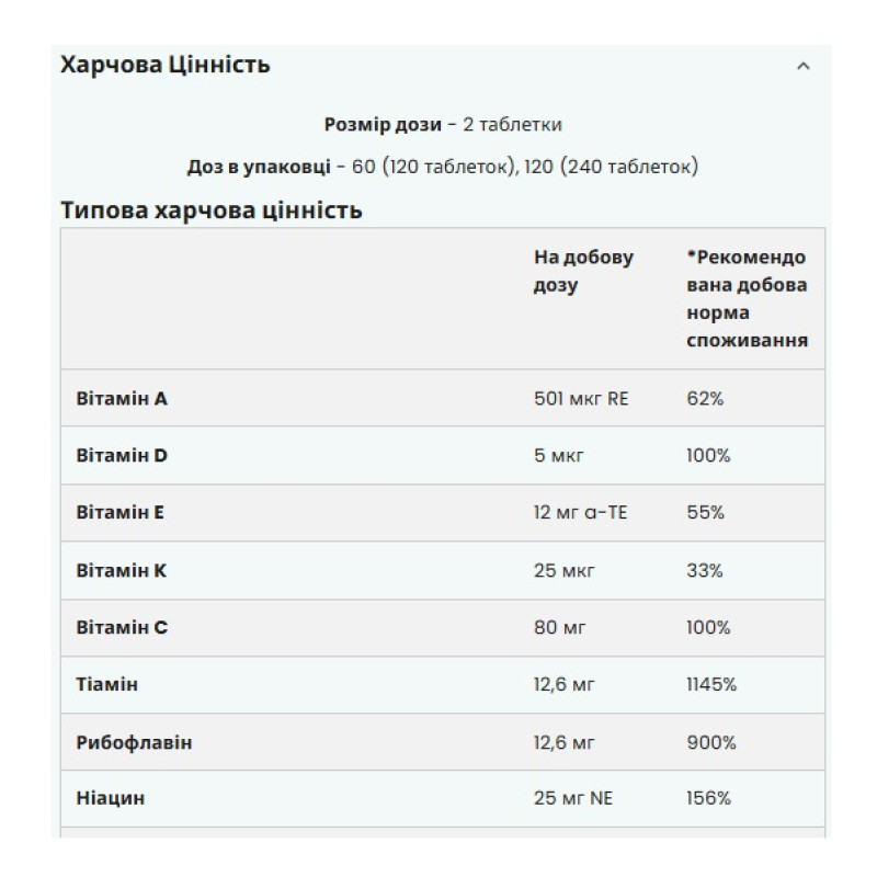 Вітамінно-мінеральний комплекс для спорту MyProtein Alpha Men 120 Tabs
