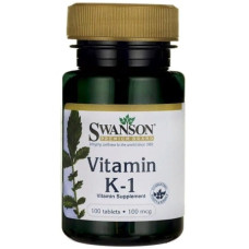 Вітамін K Swanson Vitamin K-1 100 mcg 100 Tabs SWA-01994