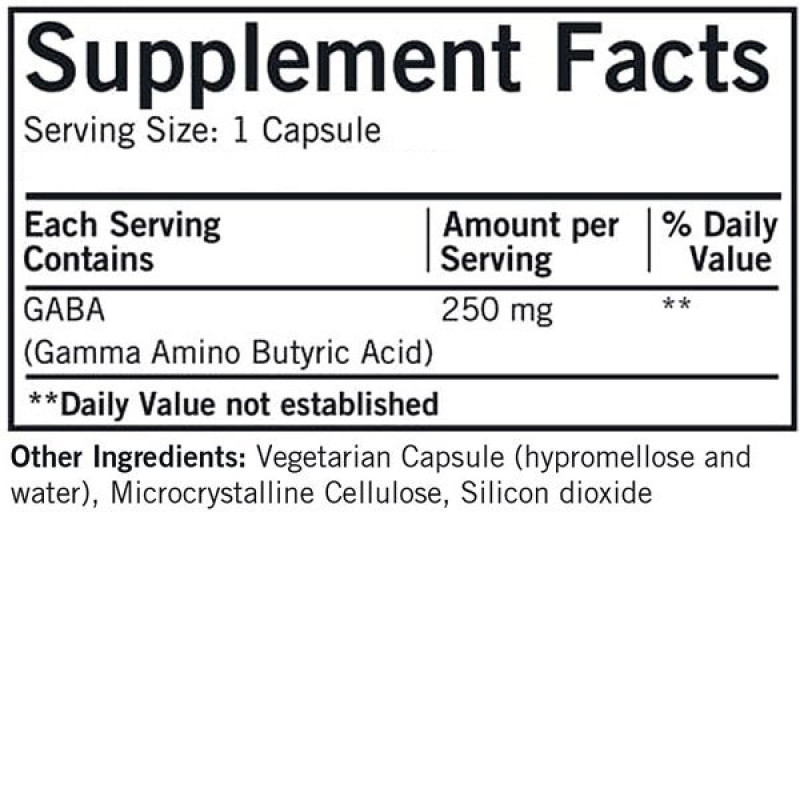 Амінокомплекс Swanson GABA 250 mg 60 Caps