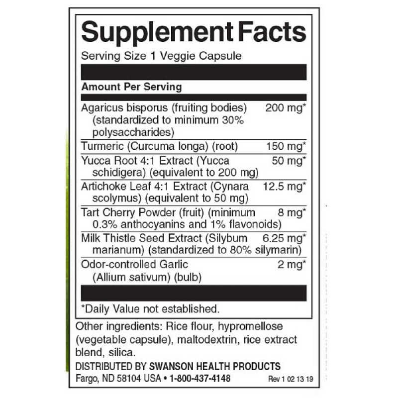 Урологічний препарат Swanson Uric Acid Cleanse 60 Veg Caps