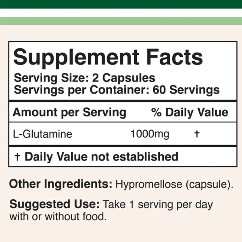 Глютамін Double Wood L-Glutamine 500 mg 120 Caps