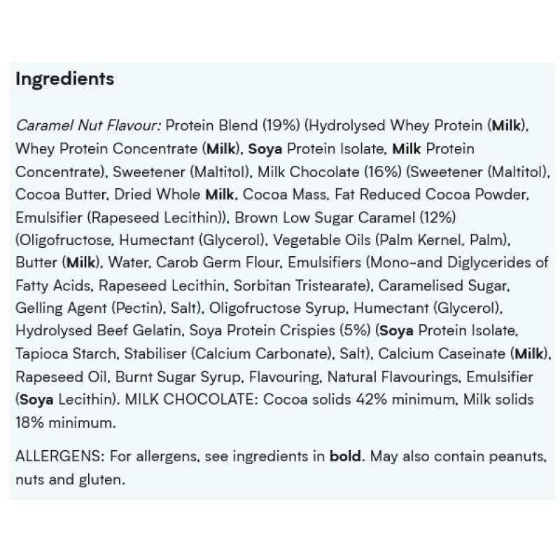 Протеиновый батончик MyProtein Impact Protein Bar 12 х 64 g Caramel Nut