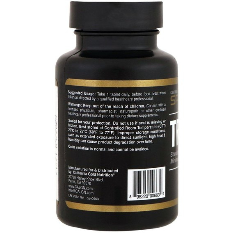 Тестостероновий комплекс California Gold Nutrition Tribulus, Standardized Extract 1000 mg 60 Tabs