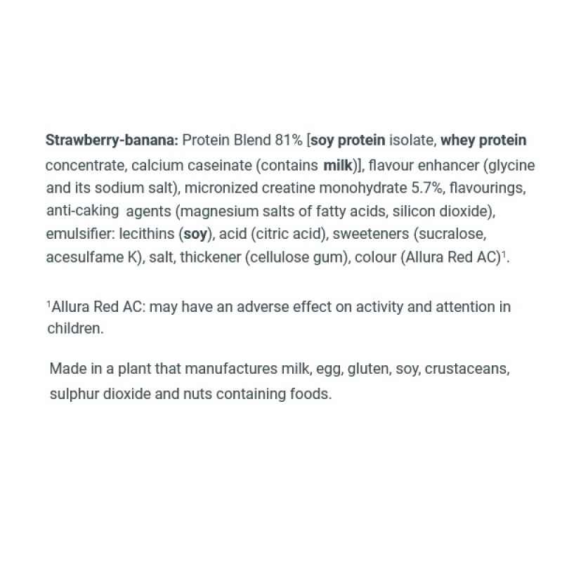 Протеїн BioTechUSA Protein Power 500 g /16 servings/ Strawberry Banana
