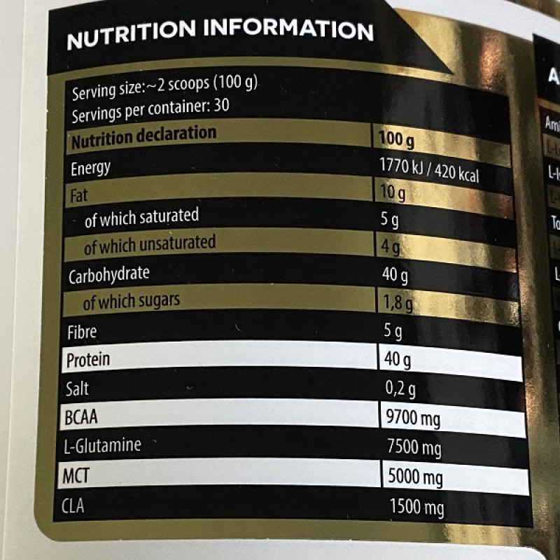 Гейнер Kevin Levrone Gold Oat Meal 2500 g /25 servings/ Peanut Butter