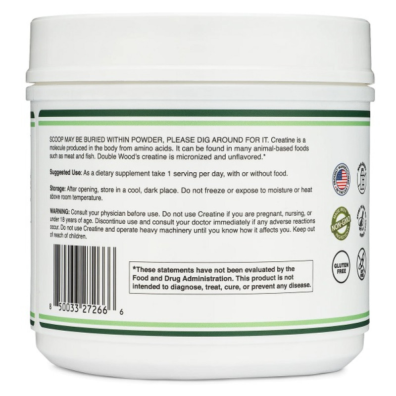 Креатин моногидрат Double Wood Creatine Powder 500 g /100 servings/