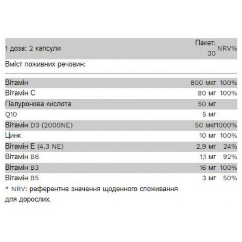 Витаминно-минеральный комплекс для спорта Pure Gold Protein HSN Beauty 60 Caps