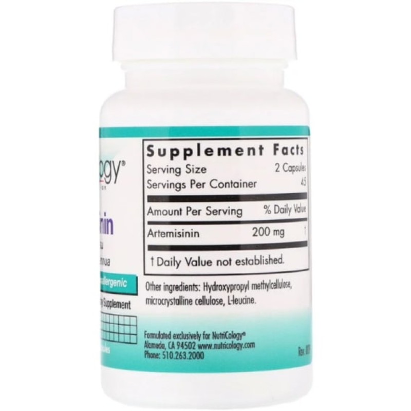 Полынь Nutricology Artemisinin 90 Caps ARG-52160