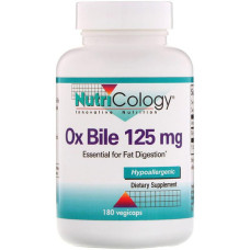 Комплекс для профілактики печінки Nutricology Ox Bile 125 mg 180 Veg Caps