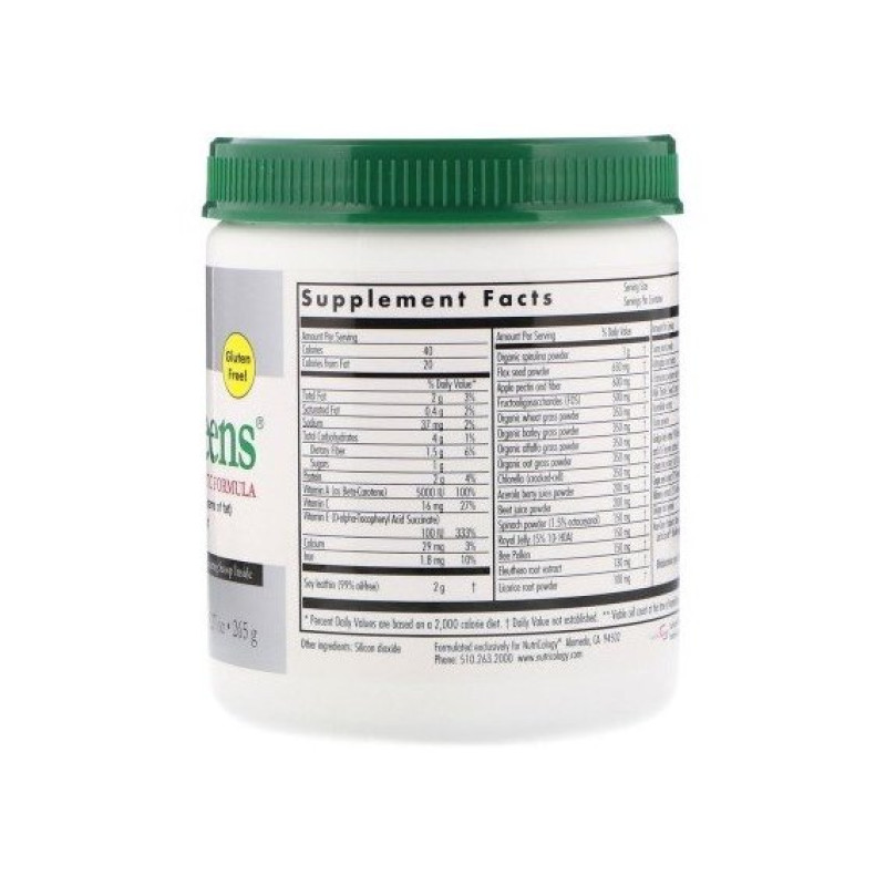 Пробіотик Nutricology ProGreens with Advanced Probiotic Formula 9.27 oz 265 g /30 servings/