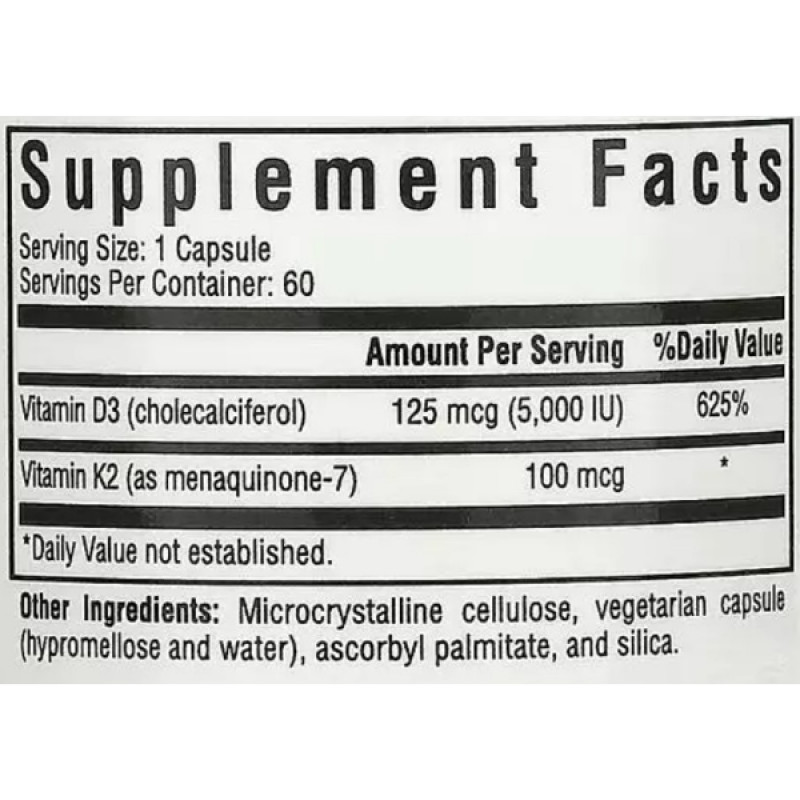 Мультивітаміни Seeking Health Vitamin D3+K2 60 Veg Caps