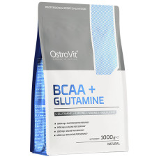 Амінокомплекс для спорту OstroVit BCAA + Glutamine 1000 g /100 servings/ Natural