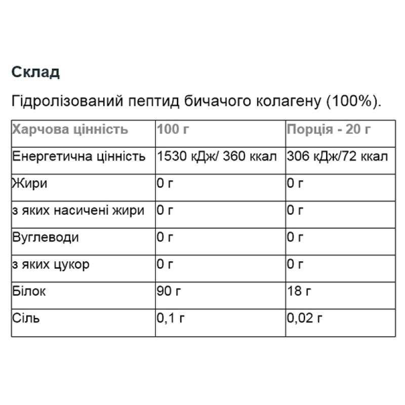 Хондропротектор (для спорту) MyProtein Collagen Powder 600 g /30 servings/ Unflavored
