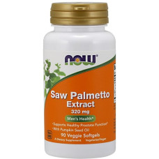 Екстракти ягід сереноа NOW Foods Saw Palmetto Extract 320 mg 90 Veg Softgels