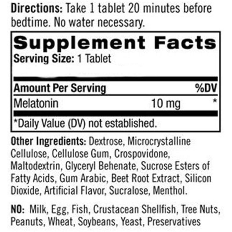 Мелатонин для сна Natrol Melatonin Fast Dissolve 10 mg 100 Tabs Strawberry