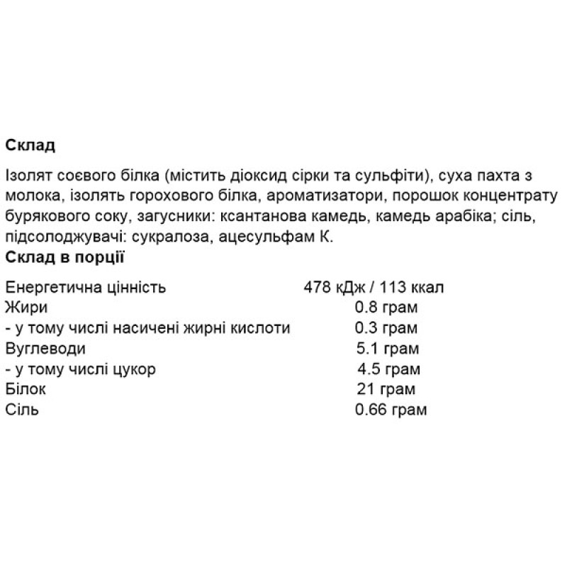 Протеїн OstroVit Protein Shake 700 g /23 servings/ Strawberry