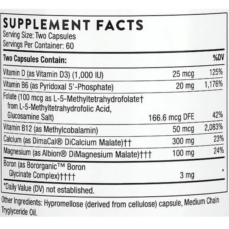 Комплекс для суставов Thorne Research Advanced Bone Support 120 Caps