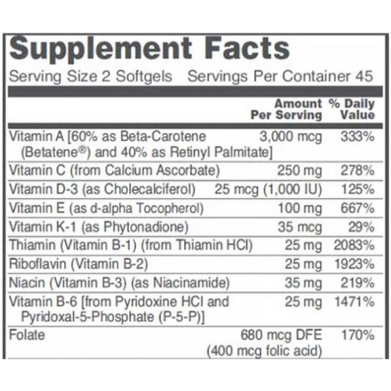 Вітамінно-мінеральний комплекс для чоловіків Protocol for Life Balance Ortho Multi For Men 90 Softgels