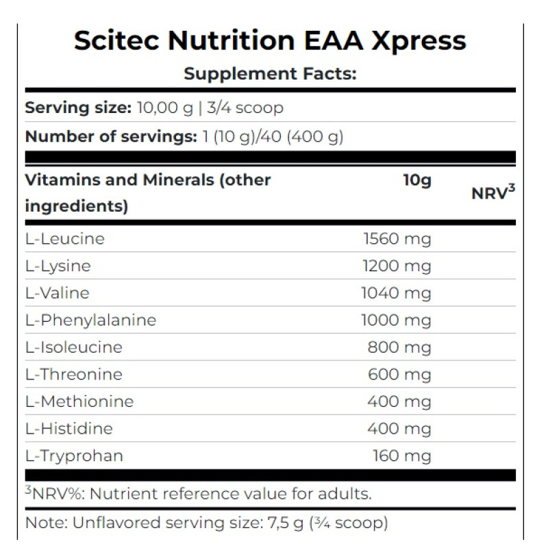 Амінокомплекс для спорту Scitec Nutrition EAA Xpress 400 g /40 servings/ Kiwi Lime