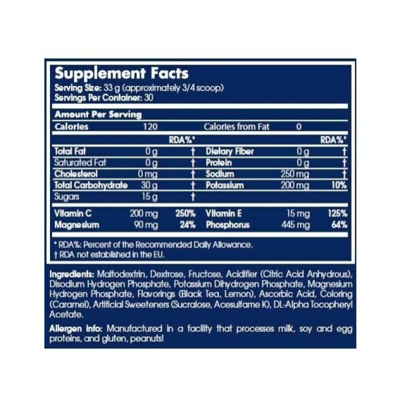 Енергетик Scitec Nutrition IsoTec Endurance 1000 g /30 servings/ Lemon Ice Tea