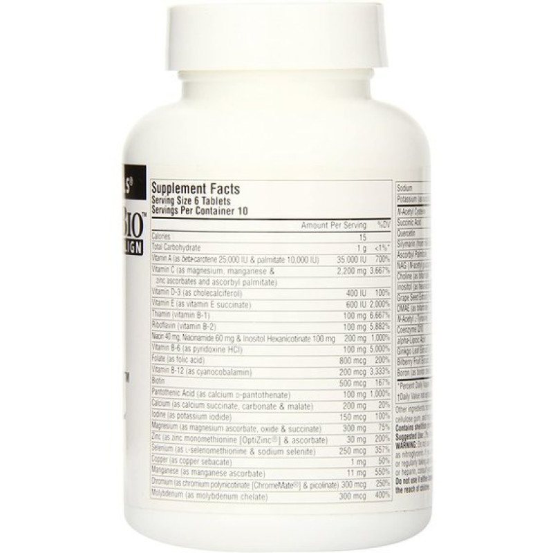 Витаминно-минеральный комплекс Source Naturals Elan Vital Multiple 180 Tabs