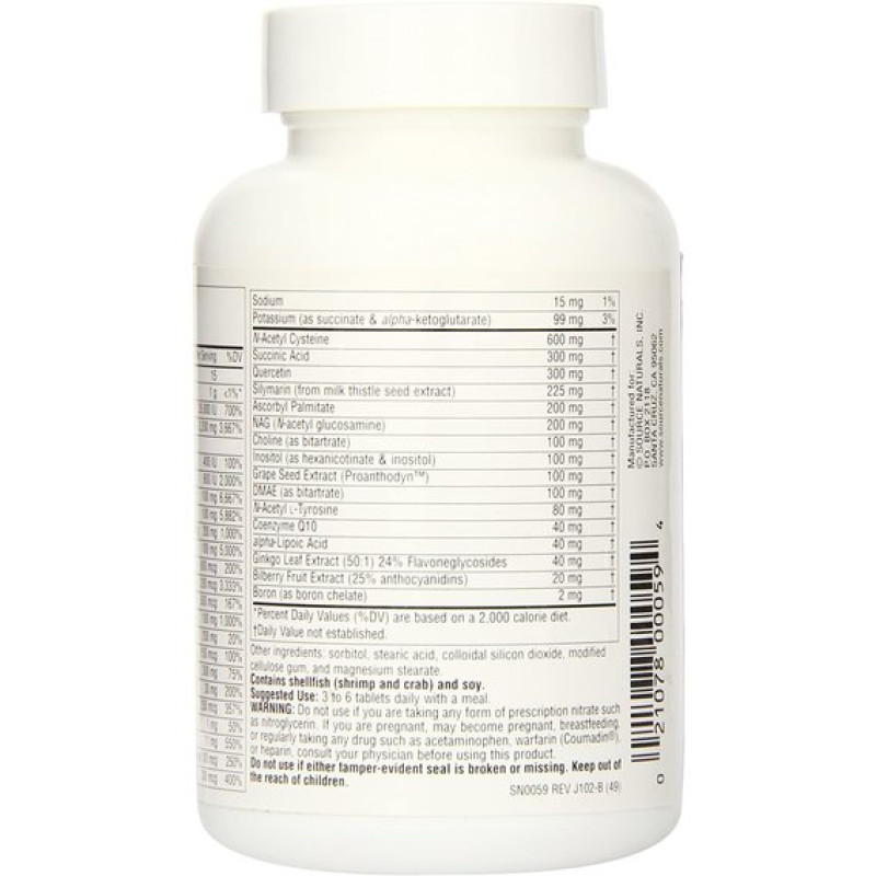 Витаминно-минеральный комплекс Source Naturals Elan Vital Multiple 180 Tabs