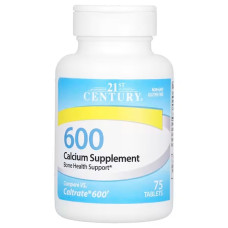 Мікроелемент Кальцій 21st Century Calcium Supplement 600 75 Tabs