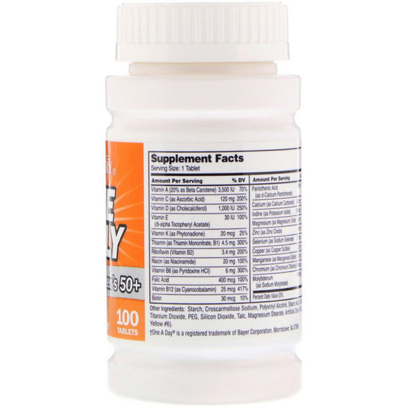 Витаминно-минеральный комплекс 21st Century One Daily Woman's 50+, Multivitamin Multimineral 100 Tabs