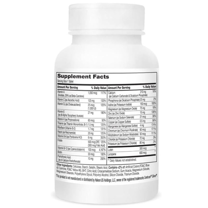 Витаминно-минеральный комплекс 21st Century Sentry Senior, Multivitamin & Multimineral Supplement, Men's 50+ 100 Tabs CEN-27540